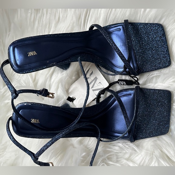 ZARA NWT SPARKLE HEELS - Picture 4 of 4